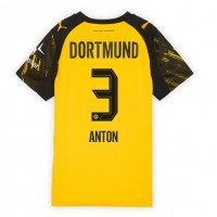 Stroje piłkarskie Borussia Dortmund Waldemar Anton #3 Koszulka Podstawowej dla damskie 2025-26 Krótki Rękaw